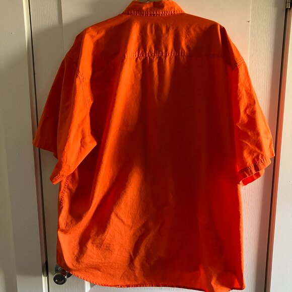 Port Authority Hooters Orange Short Sleeve Button-Up Shirt Men’s Size 3XL. - Picture 10 of 14